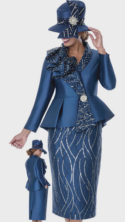 GMI 402132-NVY Church Suit