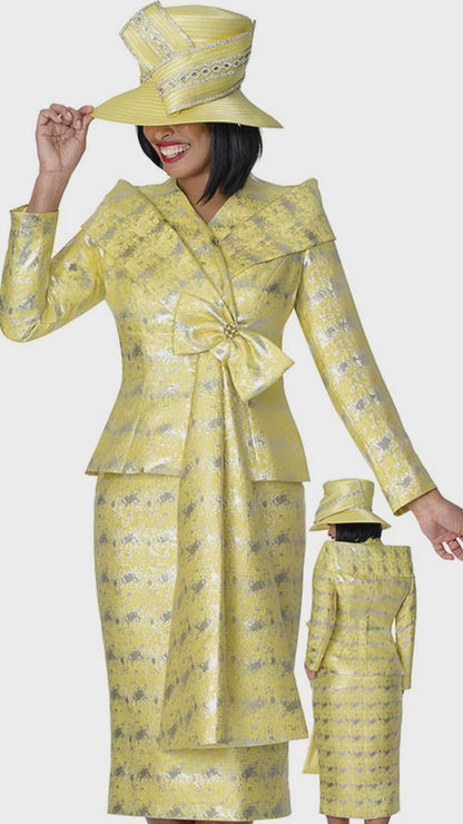 GMI G401722-YLW Ladies Church Suit