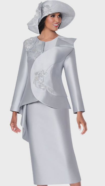 GMI G400572-SLV-IH Womens Church Suit