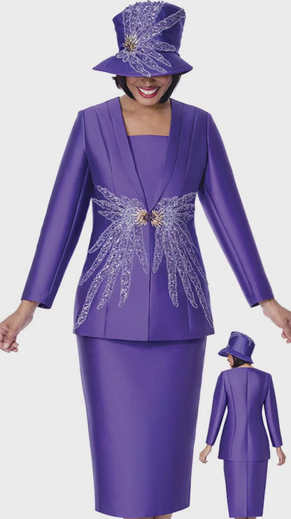 GMI 402012-PUR-H Church Hat