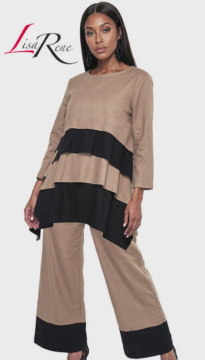Lisa Rene 3391-KHK Church Suit