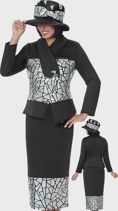 GMI 402082-BLK Church Suit