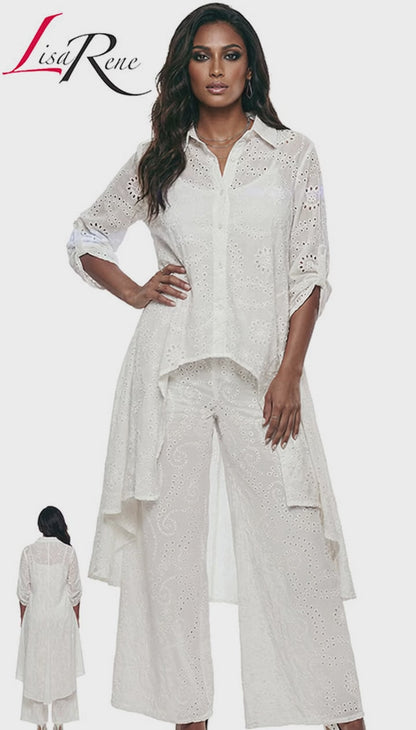 Lisa Rene 3367-WHT Church Suit