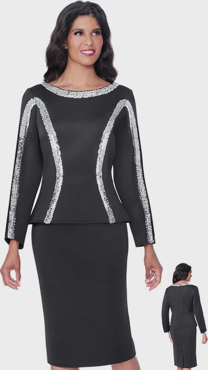 Stellar Looks SL600761-BLK-IH Church Suit