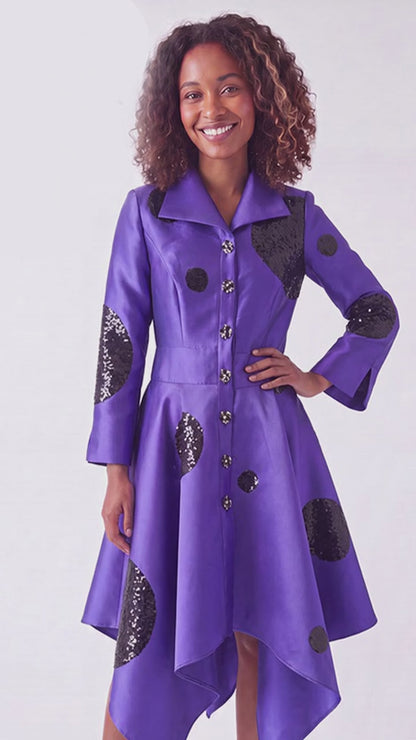 Lusso Couture 9216-PUR Church Dress