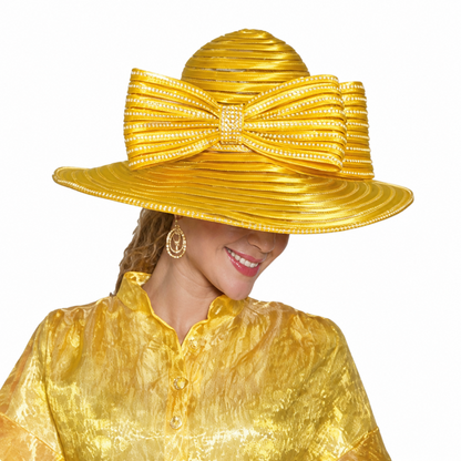 Lily And Taylor 5113-YLW-H Church Hat