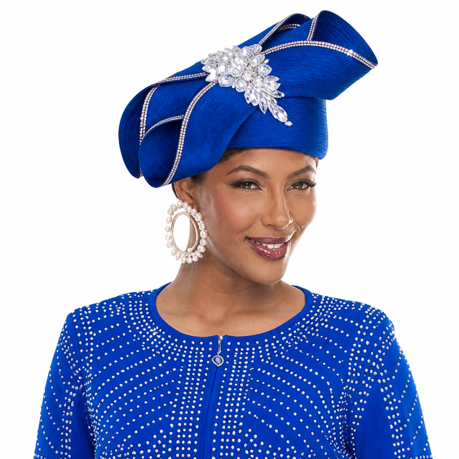 Donna Vinci 13471-RYL-H Church Hat