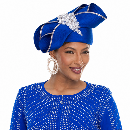 Donna Vinci 13471-RYL-H Church Hat