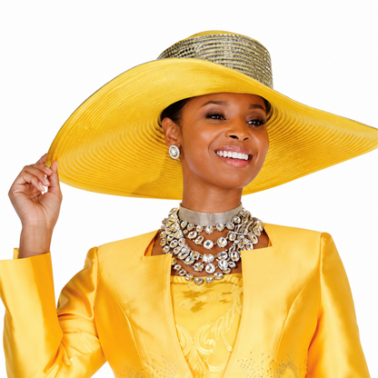 Champagne Italy H6407 Church Hat