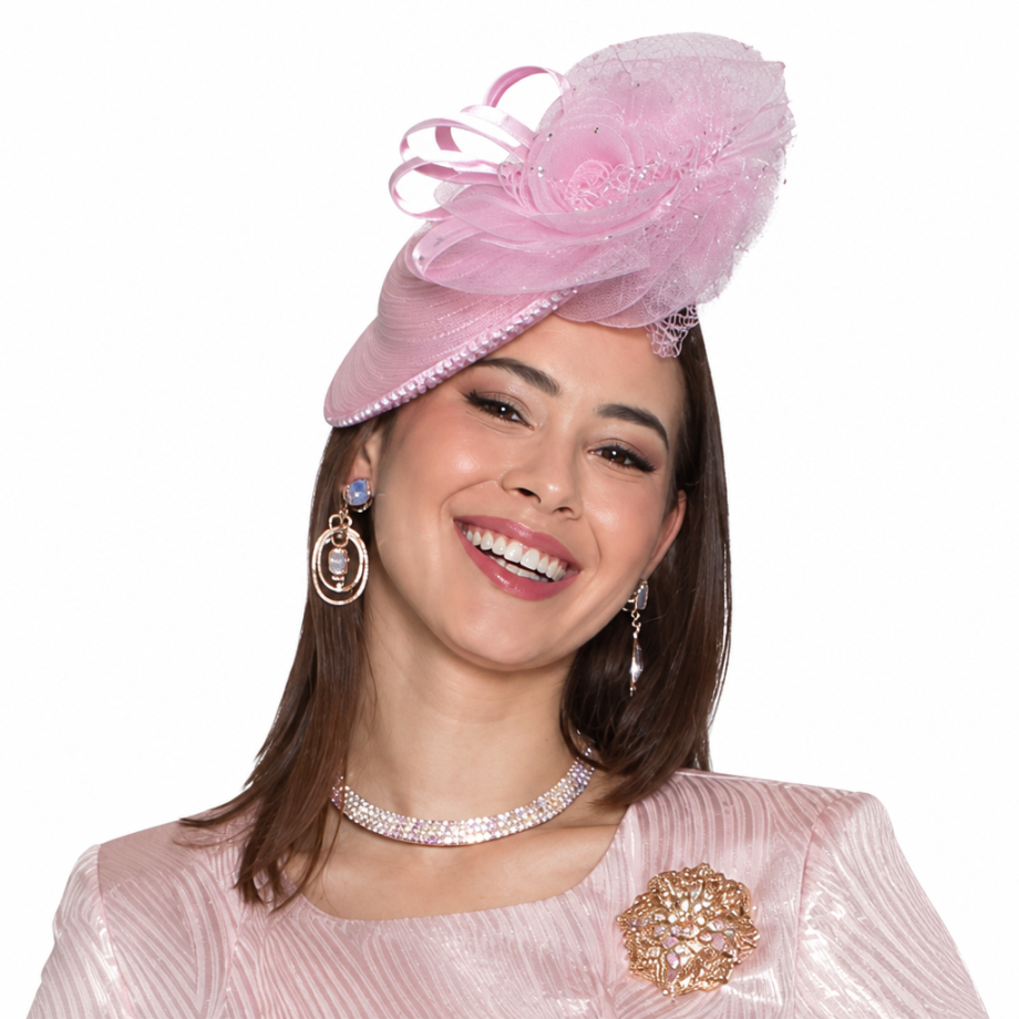 Lily and Taylor H166-PNK Church Hat