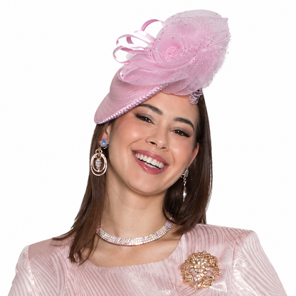 Lily and Taylor H166-PNK Church Hat