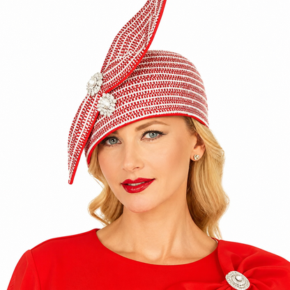 Giovanna DP2445-RED-H Church Dress-Hat