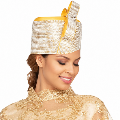 Mia By Giovanna D1667B-GLD-H Church Hat