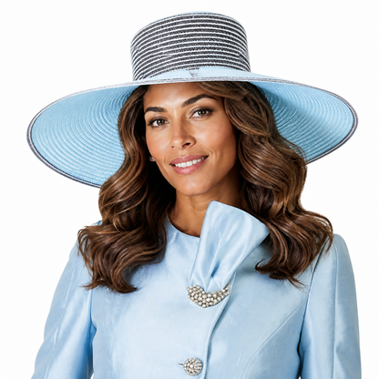 Donna Vinci 12252-IBB-H Ladies Church Suit-Hat