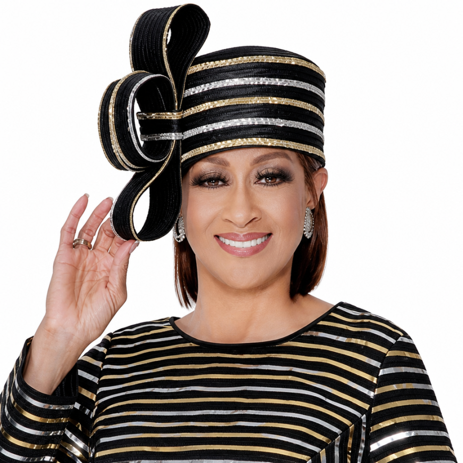 Dorinda Clark Cole 309821-BLK-H Church Hat