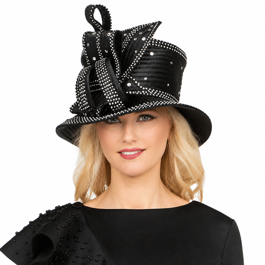 Giovanna DP2420-BLK-H Church Hat