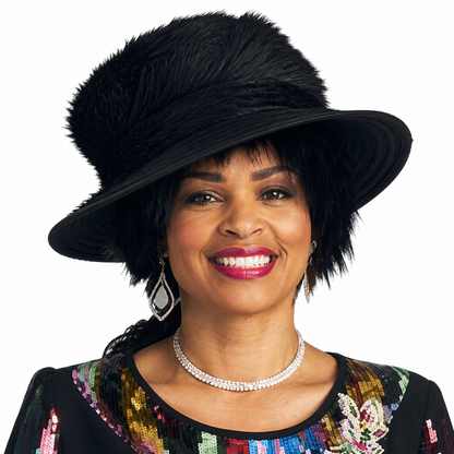 Lily And Taylor 4742-BWM-H Ladies Church Dress-Hat