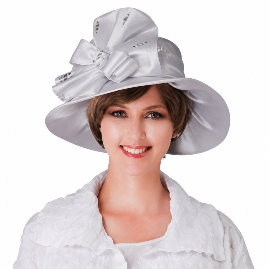 Giovanna 0940-WH Church Hat