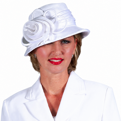 Giovanna S0743-WHT-H Church Hat