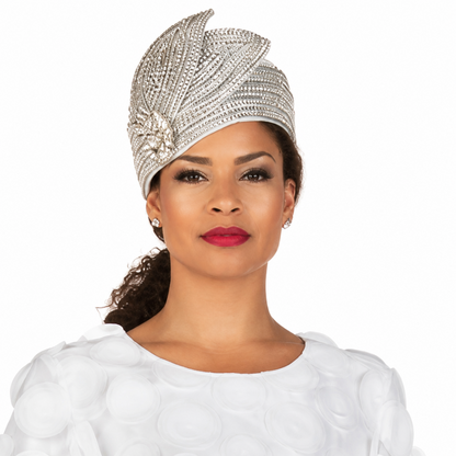 Giovanna D1650-WHT-H Church Hat