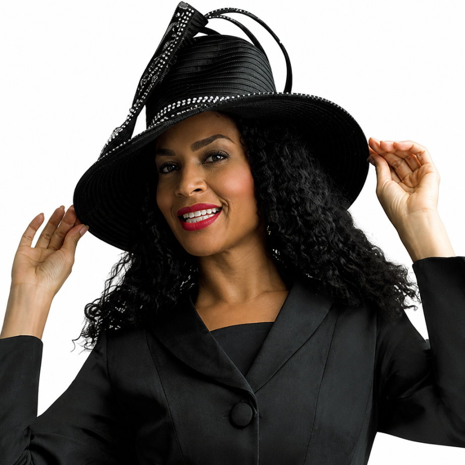 Lily And Taylor 4529-BLK Church Hat