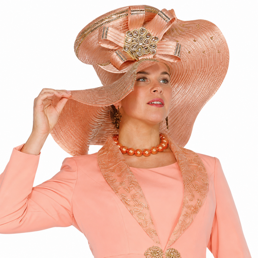 Elite Champagne 6251-H Church Hat