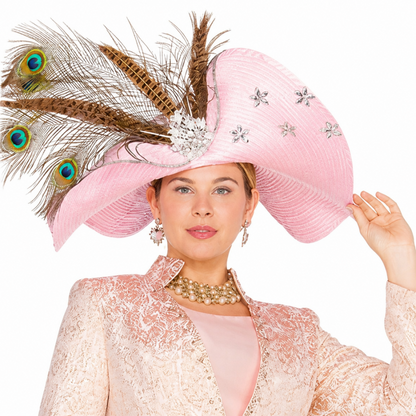 Elite Champagne 6254-H Church Hat