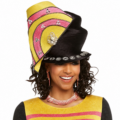 Donna Vinci 13232-BYR-IM Church Hat