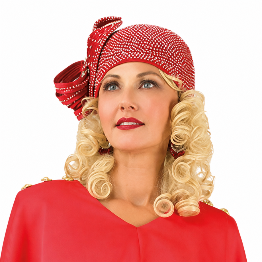 Lily And Taylor 4896-RED-H Church Hat