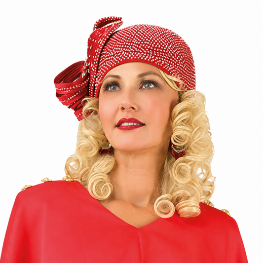 Lily And Taylor 4896-RED-H Church Hat