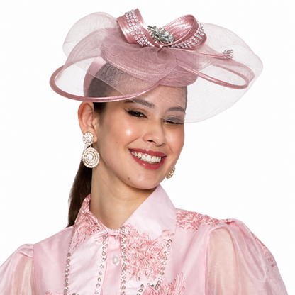 Lily and Taylor S123-PNK-H Church Hat