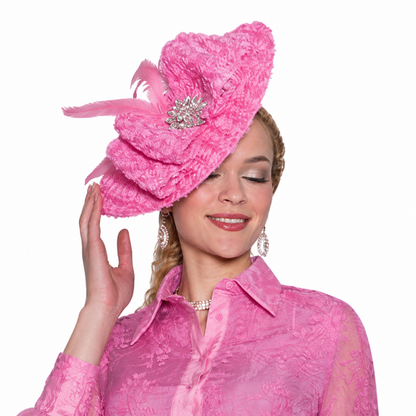 Lily and Taylor H156-PNK Church Hat