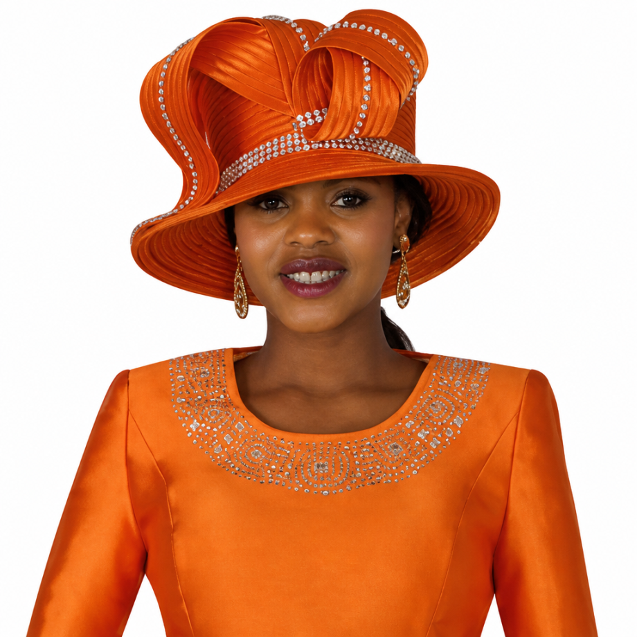 Lily And Taylor 3219-OR Church Hat