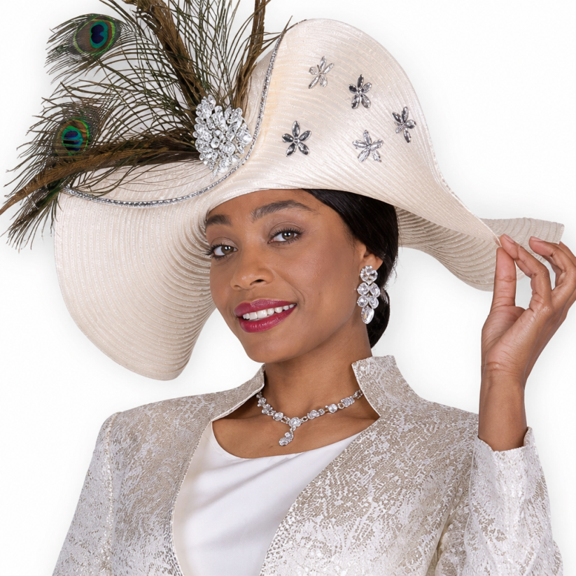 Elite Champagne 6254-MTC-H Church Hat