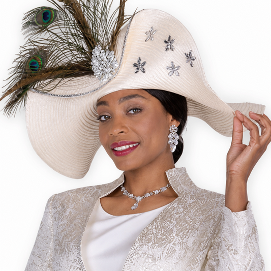 Elite Champagne 6254-MTC-H Church Hat