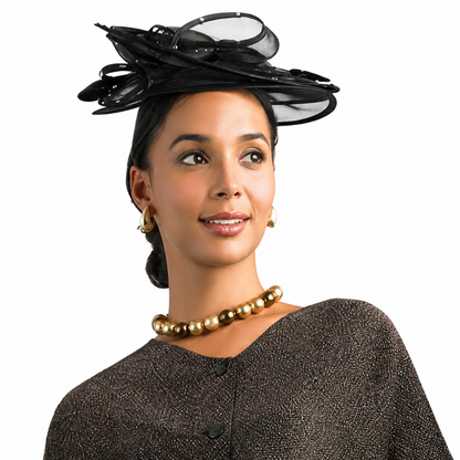 Lily H121-BLK-HAT Church Hat