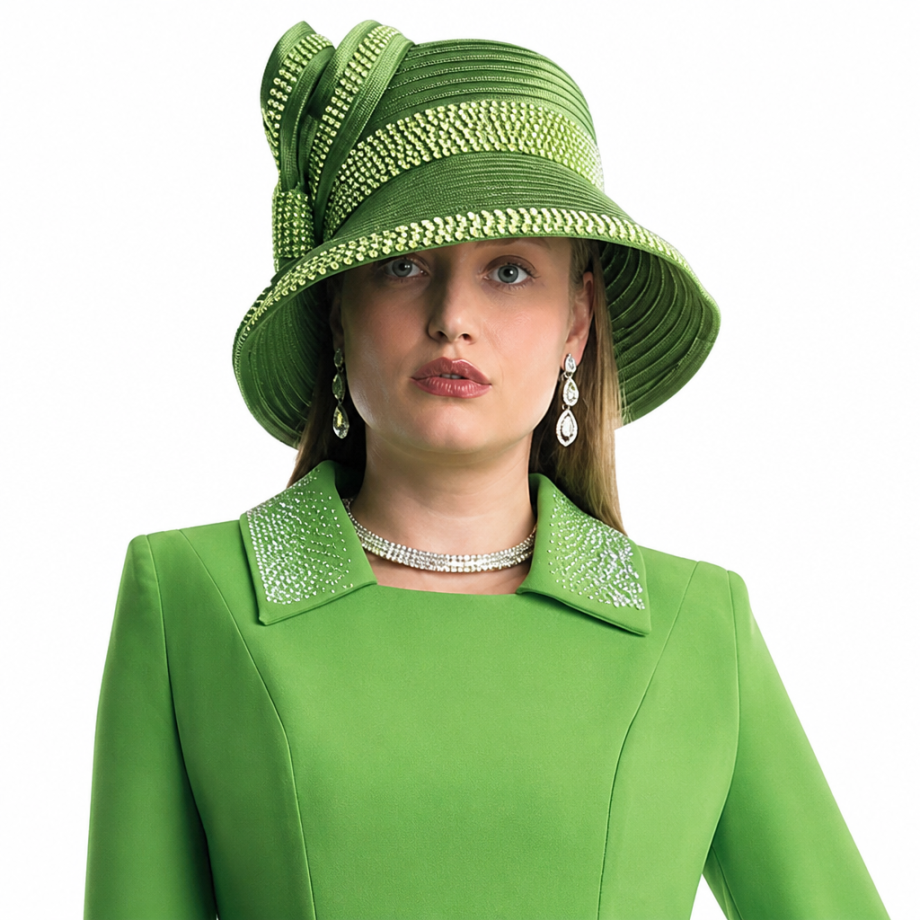 Lily and Taylor 4879-GRN Church Hat