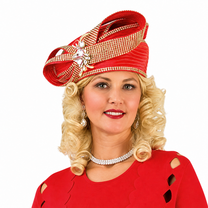 Lily And Taylor 818-BLK-Hat Church Hat