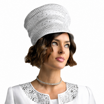 Lily And Taylor 3800-WHT Church Hat