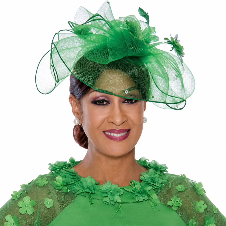Dorinda Clark Cole 4861-WH-Hat Church Hat