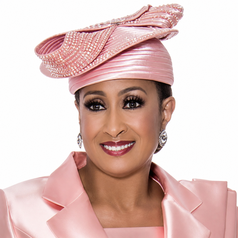 Dorinda Clark Cole 4172-WH-H Church Hat