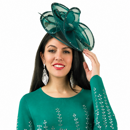 Lily And Taylor 804-EME-Hat Church Hat