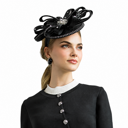 Lily H809-BLK-HAT Church Hat