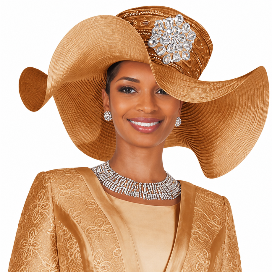 Champagne Italy 6419-H Church Hat