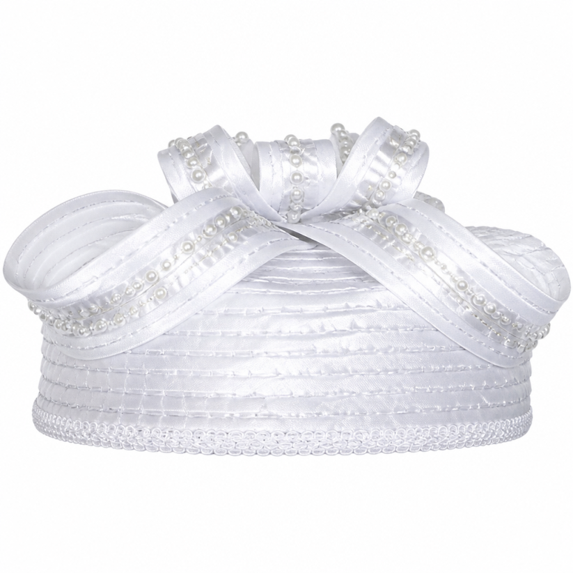 Lily and Taylor 4982-WHT-H Church Hat