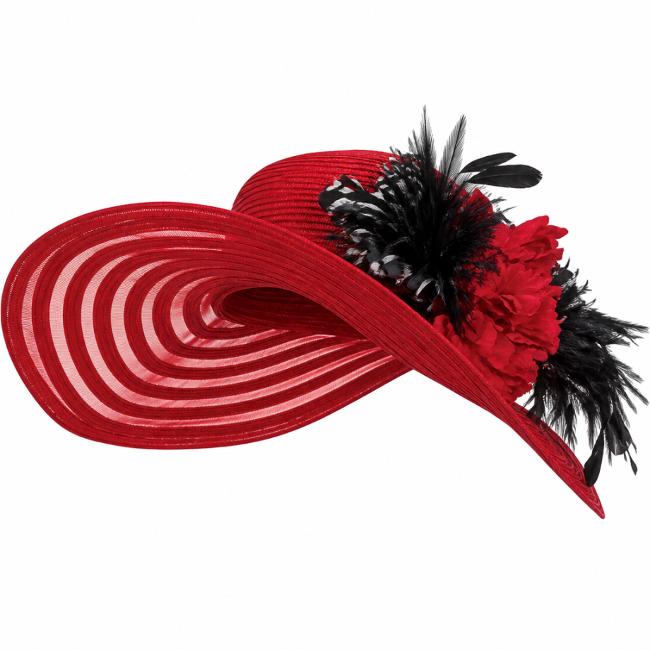 Lily and Taylor 5077-RED-H Church Hat