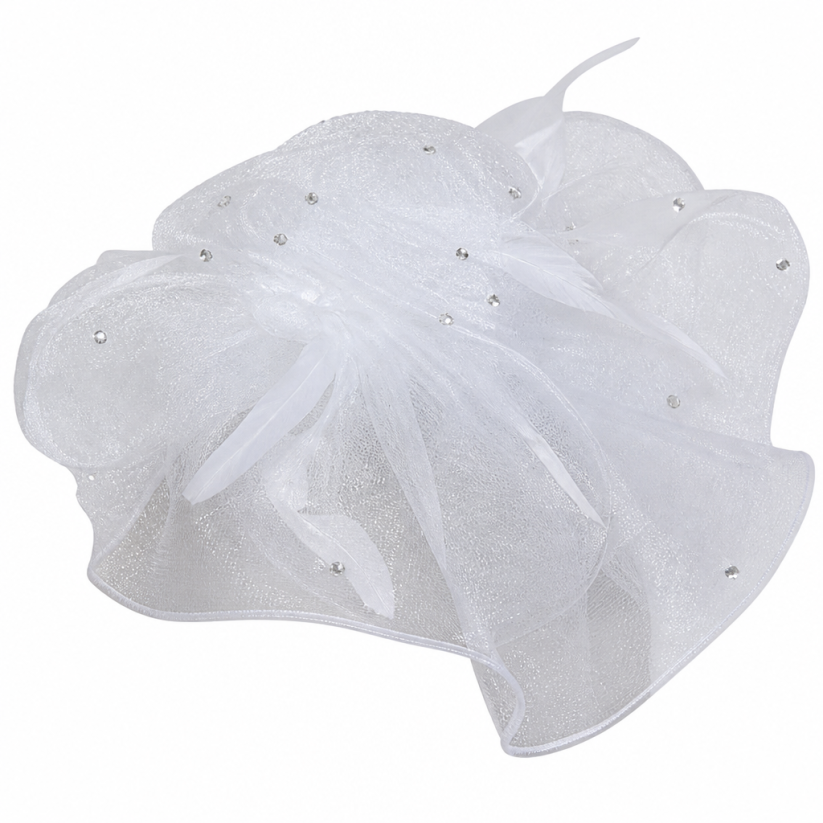Lily And Taylor 5114-WHT-H Church Hat