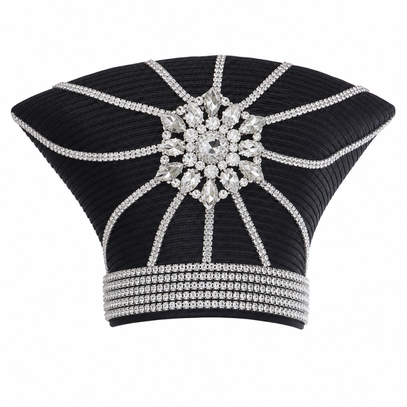 Donna Vinci 13472-BLK-H Church Hat