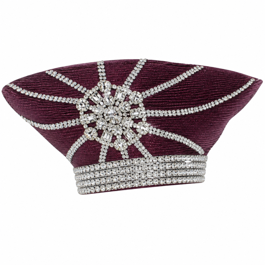 Donna Vinci 13472-PLM-H Church Hat