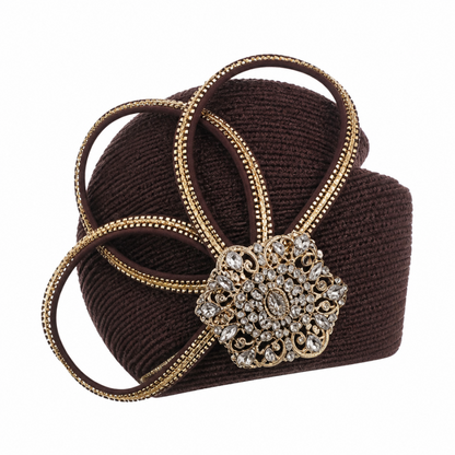 Donna Vinci 13474-BRN-H Church Hat